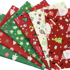 6 Pieces Christmas Fabric Fat Quarters 19.7X19.7Inch Cotton Quilting Fabric Bund