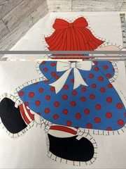 Vintage Spring Mills Inc RAGGEDY ANN ‘Cut Sew & Stuff’ Fabric Panel – Cut