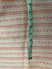 VTG Peter Pan Beautiful Pink Florals Stripes Raised Lines Dimity BTFQ
