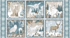 Blank Quilting Winter Whispers 24″ Block Panel Cotton Fabric By The Panel