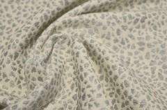 Spot On Zinc Gray Abstract Polka Dot on Cream PKaufmann Multipurpose Fabric