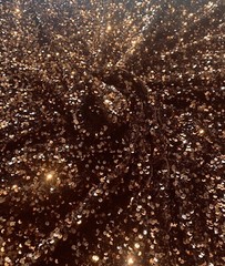 Brown Sequin on Stretch Velvet 4-Way stretch fabric by the yard 60″ Wide