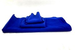 Lot of 4 Navy Blue Garbardine Fabric Remnants for Sewing Crafts 19″-65″