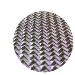 Purple & Silver Metallic 3K Carbon Mixed Fabric Twill Weave Carbon Cloth 250G