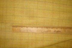 1 of 6 yds Brentano Fabric Scene Wooden pencil Plaid 15 oz Upholstery 58″w BTY