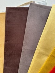 8 Faux Suede Fabric Remnants 24” x 24”