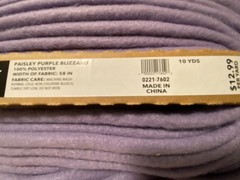 Blizzard Fleece – By The Yard- 58 inches wide – Paisley Purple / Solid Purple