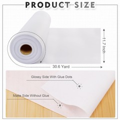 New Upgraded Heavy Weight White Iron-On Non-Woven Fusible Interfacing white