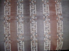 DESIGNER FABRIC COORDINATES TAUPE PEACH BROWN BEIGE OMBRE RICH EMBROIDERED BANDS