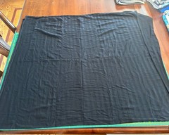 Knit dark stripe fabric, black, 1 yard