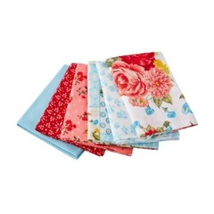 Pioneer Woman 6pc SWEET ROSE Fat Quarter Bundle 18″ x 21″ 100% Cotton Quilt