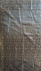 Black Metallic Bright Silver Brocade Fabric Hong Kong T Sun BT Half Y W8