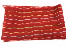 Vtg 1970s Liberty Of London Cotton Batiste Abstract Stripe Rust 32”x 4+ yds New