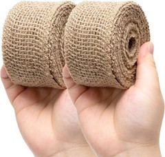 Burlap Fabric Roll 10 Yards Natural Jute Ribbon DIY Craft Home Decoration