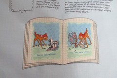 Vintage Walt Disney’s Bambi Fabric Panel Book Quilt New