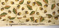 Signature Classics Fabric 27″ x 43″ Oakhurst Textiles Oak Leaf Acorn Cotton