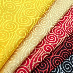 Chinese Cloud Printed Satin Silk Fabric Cloth Costume Cheongsam Upholstery DIY
