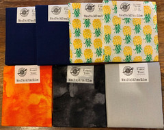 Loops & Threads Fabric 7 Fat Quarter Bundle Lot Solid TXT Pineapple Mix