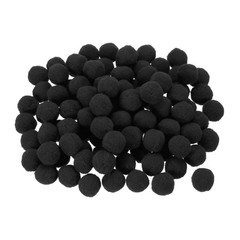 Pom Felt Balls Fabric 1cm 10mm Black for Crafts Project DIY 100 Pcs