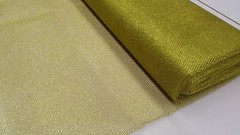 METALLIC STRETCH LUREX NETT MESH FABRIC : 145CM WIDE : PRICE PER 1/2 METRE