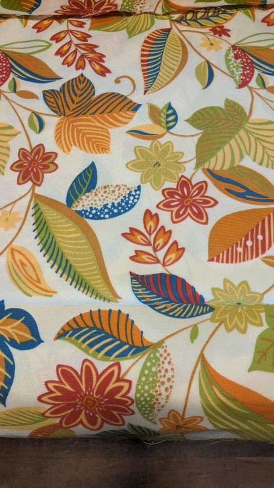 Richloom Solarium Outdoor muti leaves fabric by the yard stock cc