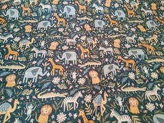 Fabric Animal Kingdom Cotton Calico 70×44″ Baby Animals