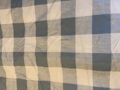 8 Yds X 56″ Fabric Remnant Material Pastel Blue Buffalo Plaid Cottage Farm Core