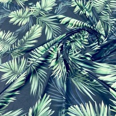 FREE SHIPPING Spandex Fabric Leaves Print Stretch 60″wide by yard for Swimwear
