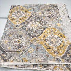 convington upholstery fabric cotton gray yellow floral louts 55×98 2.75yards