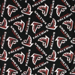 Atlanta Falcons NFL Fleece Fabric – 60″ Wide – Sold by The Yard & Bolt