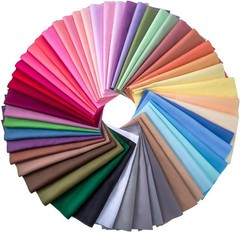 Multi Colors Patchwork Fabric Squares Bundle for Sewing Projects