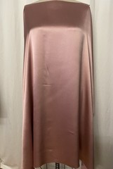 Rare 100% 40mm Silk Charmeuse Heavyweight Dusty Rose Pink Fabric 1 Yd Long 55″ W