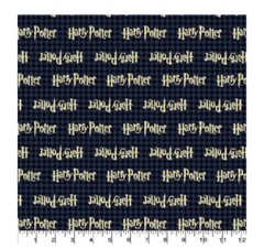 Camelot Harry Potter 100% cotton fabric by the yard Houndstooth background