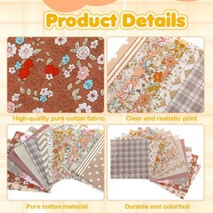 Charm Pack Fabric PreCut Quilting Squares Multicolor Floral 5×5 Inch 42 PCS