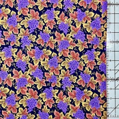 Wine Lover Vineyard Grapes Fabric from Textile Arts and Film 1 YARD 100% Cotton