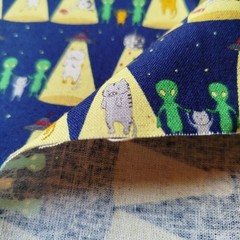 Japanese Cat Fabric Bundle 5pcs 50cm 20″ Kokka Cotton Cute Sushi UFO Daruma