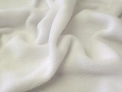 QUALITY 200G Polar Fleece Fabric Material – WHITE
