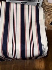 RALPH LAUREN HOME DECOR stripe fabric 54” x 36”