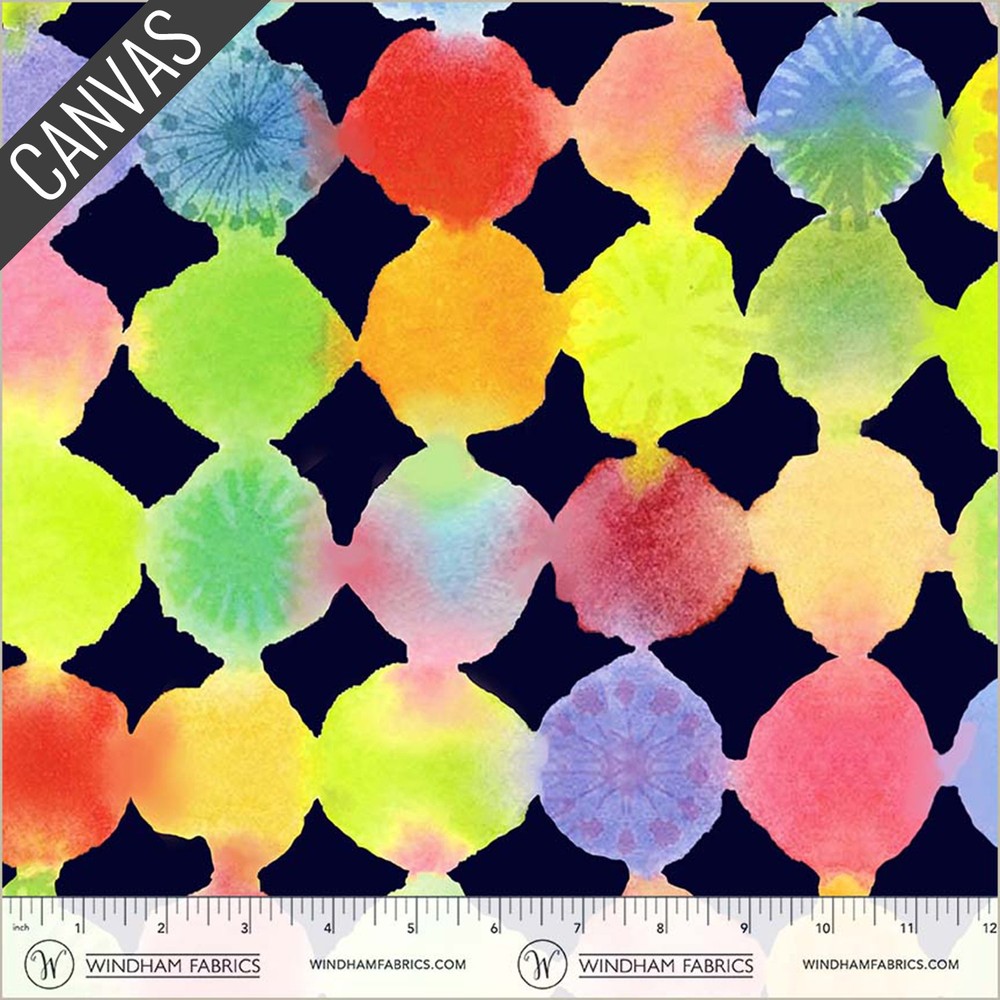 Color Burst Canvas in Navy | Canvas & Co. | Windham