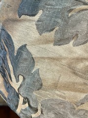 56” X 102” Fabric Remnant Floral Damask Craft Projects Blue Gold Ombre
