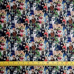 HUNTER X HUNTER ANIME COLLAGE 1 YARD FABRIC ( 36″ X 58″ ) BRAND NEW