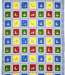 Bobbi’s Picnic Monica Maas Stof 16-65 Faux Patchwork Panels Blocks Fabric 1.4 YD