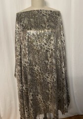 Exquisite Gold Silver Sequin Abstract Leopard Snake Fabric 1 Yard Long 56 ” Wide