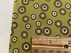 Cotton Fabric Polka Dots Green By Jo Ann 42”x 37” 508