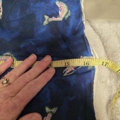 Fish Fabric Blue 16″ x 16″ 23″ Diagonal