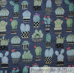 BonEful FABRIC FQ Cotton Quilt Aqua Blue Water Sea Ocean Tonal Wave Surf Fish UK
