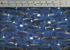 Quilting Treasures ~ Realistic Loons Water #2 ~ 100% Cotton Quilt Fabric BTY