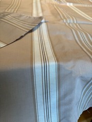 RALPH LAUREN DUNSTON STRIPE Camel cotton linen upholstery fabric 3Y