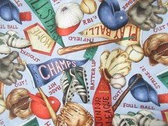 Daisy Kingdom By Leslie Beck VTG Springs Global US Baseball BLUE MULTI SBTYX44
