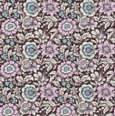 NEW TULA PINK NIGHTSHADE DEJA VU Mini Spider Bloom Neri HALLOWEEN FABRIC 1/2 YD